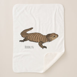 Armadillo girdled lizard cartoon illustration sherpadecke