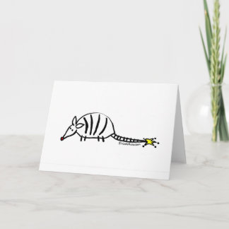 Armadillo Holiday Grußkarte Feiertagskarte