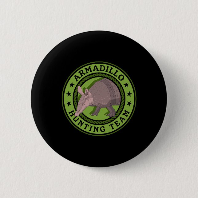 Armadillo Jagdteam Jagd Armadillos Jäger Button (Vorderseite)
