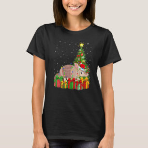 Armadillo Lighting Xmas Tree Weihnachtsmannmütze A T-Shirt
