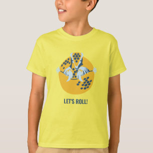 Armadillo mit drei Bandbreiten: Lass uns Roll! T-Shirt