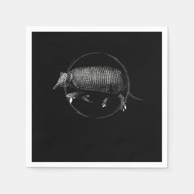 Armadillo Retro Serviette (Vorderseite)