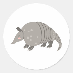 Armadillo Runder Aufkleber