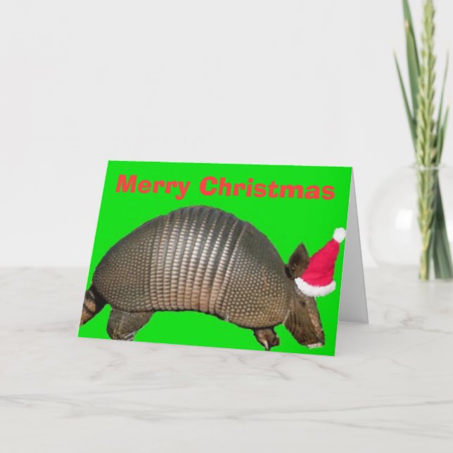 Armadillo Santa, Frohe Weihnachten (Vorderseite)