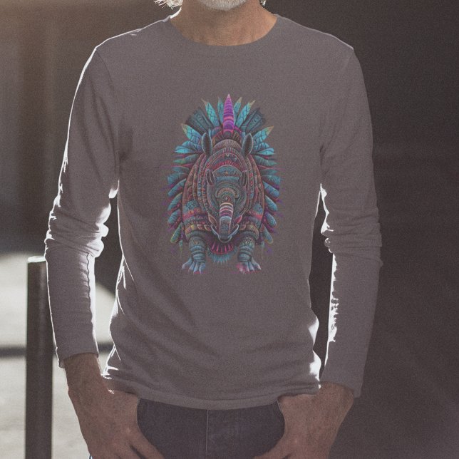 Armadillo Spirit Animal T - Shirt Long Sleeves (Von Creator hochgeladen)