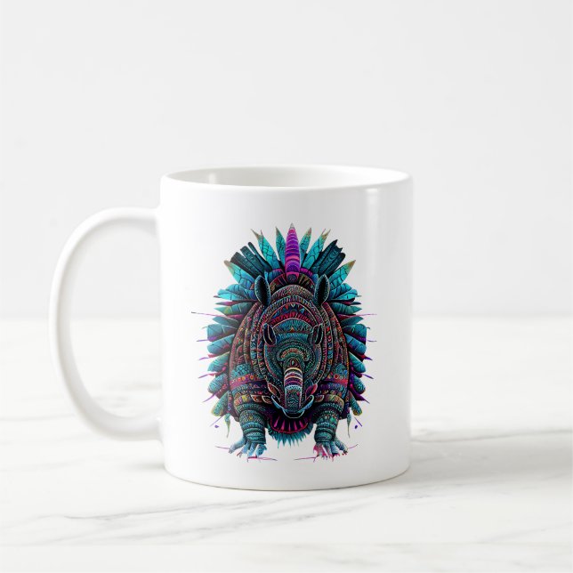 Armadillo Spirit Animal Tasse (Links)