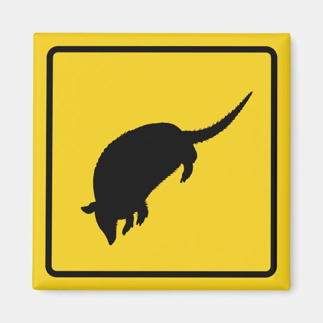 Armadillo Warning Magnet (Vorne)
