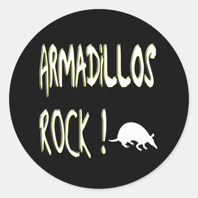 Armadillos Rock! Aufkleber (Vorderseite)