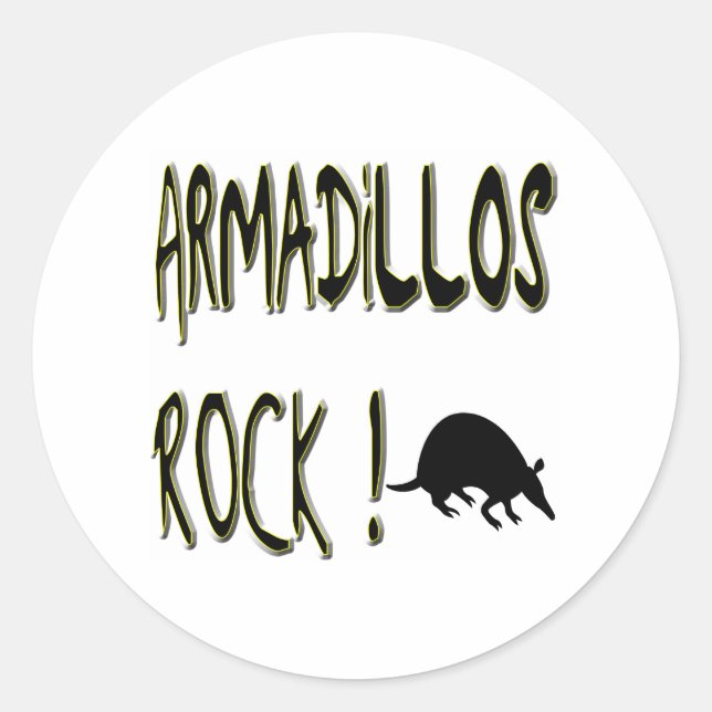 Armadillos Rock! Aufkleber (Vorderseite)