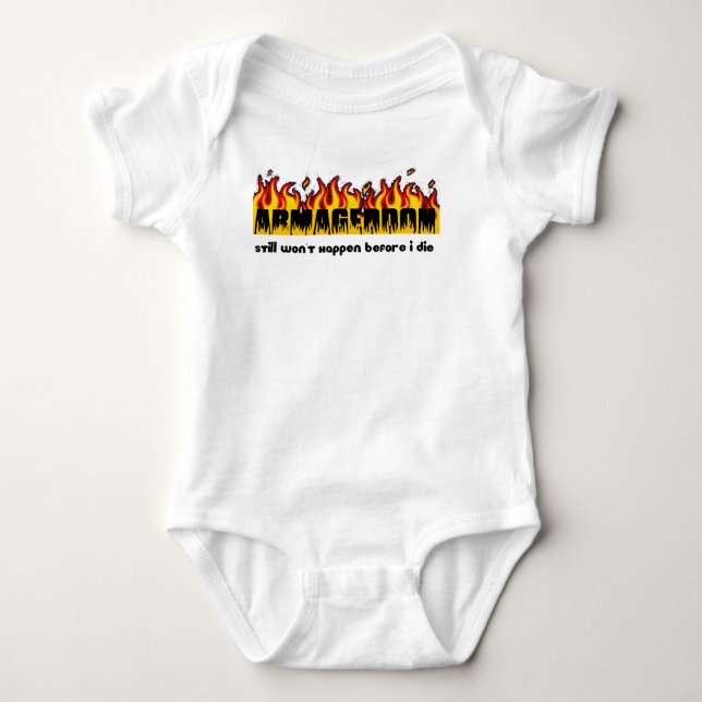 Armageddon noch geschieht nicht, bevor ich die baby strampler (Vorderseite)