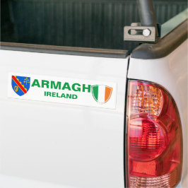 Armagh Ireland Wappen und Irish Flag Autoaufkleber