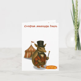 Armand, armadillo ringmaster karte