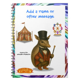 Armand der Armadillo-Zirkusdirektor Notizblock