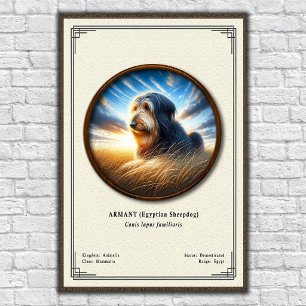 Armant (Ägyptischer Schäferhund) Zoologie-Reihe Poster