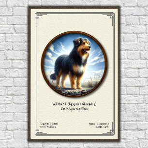 Armant (Ägyptischer Schäferhund) Zoologie-Serie Poster