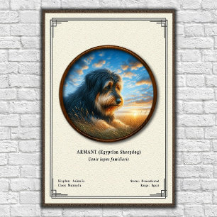 Armant (Ägyptischer Schäferhund) Zoologie-Serie Poster