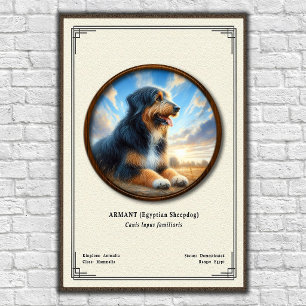 Armant (Ägyptischer Schäferhund) Zoologie-Serie Poster