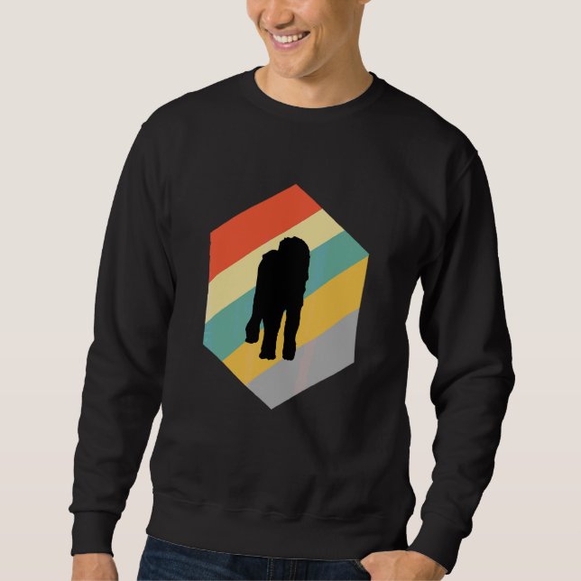 Armant Hund Vintage-Design Sweatshirt (Vorderseite)