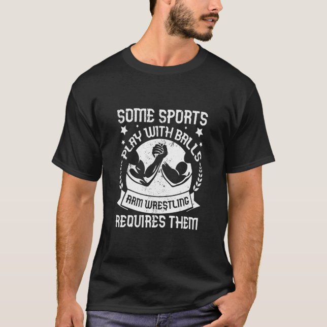 Armarm Wrestling Armwrestler Athlete Squeeeeeeeeee T-Shirt (Vorderseite)