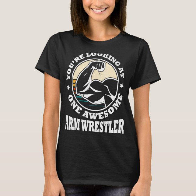 Armarm Wrestling Armwrestler Athlete Squeeeeeeeeee T-Shirt (Vorderseite)