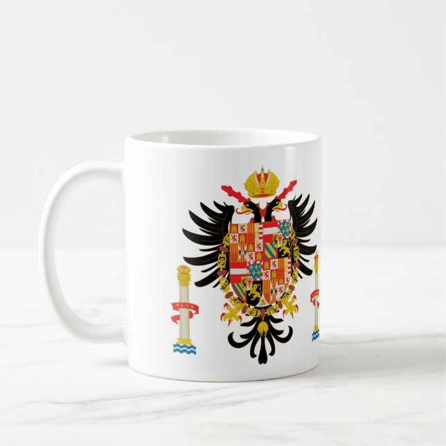 Armas De Carlos I De España Tasse - Größe 11oz (Links)
