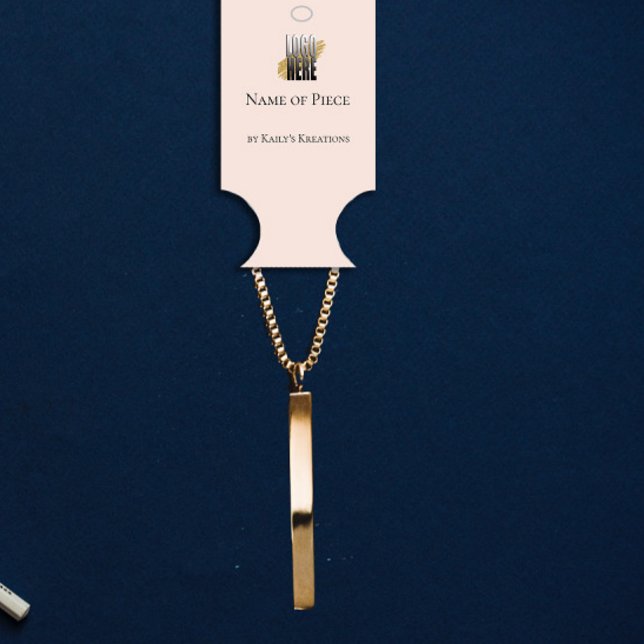 Armband-Inhaber Blush Pink-Logo-Logo Visitenkarten (Von Creator hochgeladen)