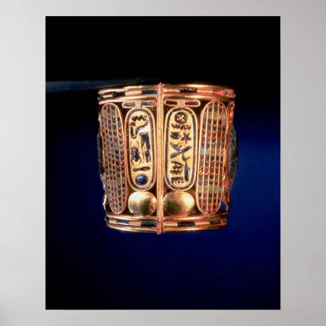 Armband mit der Karikatur von Psusennes I Poster (Vorne)