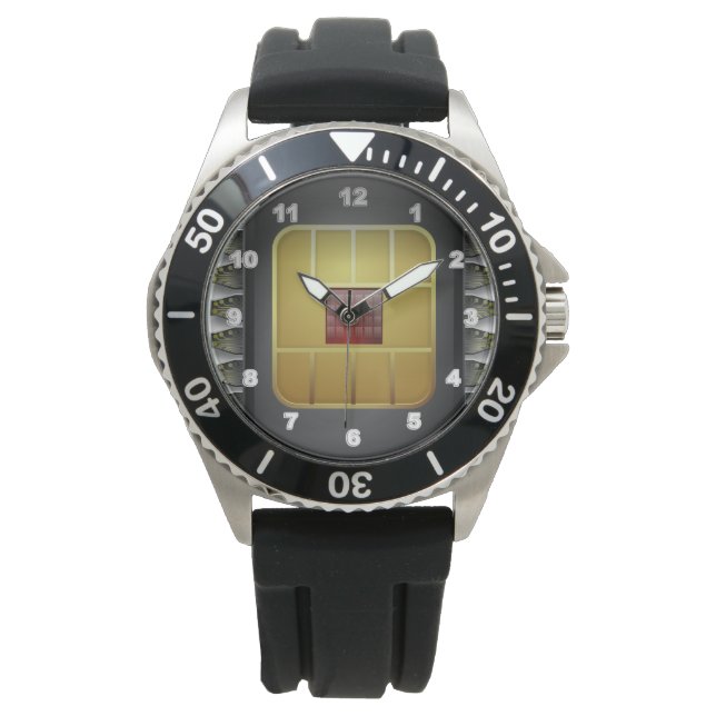 Armbanduhr aus Edelstahl (Vorderseite)