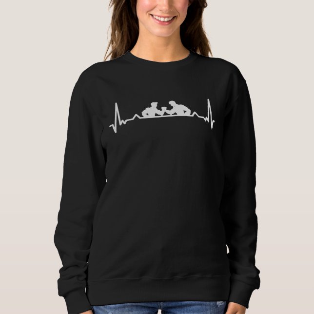 Armdrücken Herzschlag  1 Sweatshirt (Vorderseite)