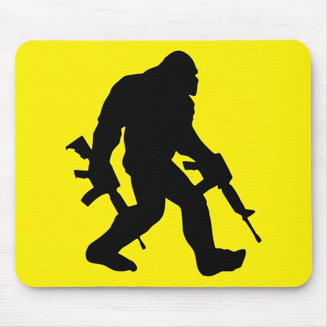 Armed Bigfoot Sasquatch 2. Änderungsantrag 2A # Mousepad (Vorne)