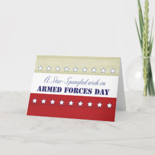 Armed Formed Day Star Spangled Wish Karte
