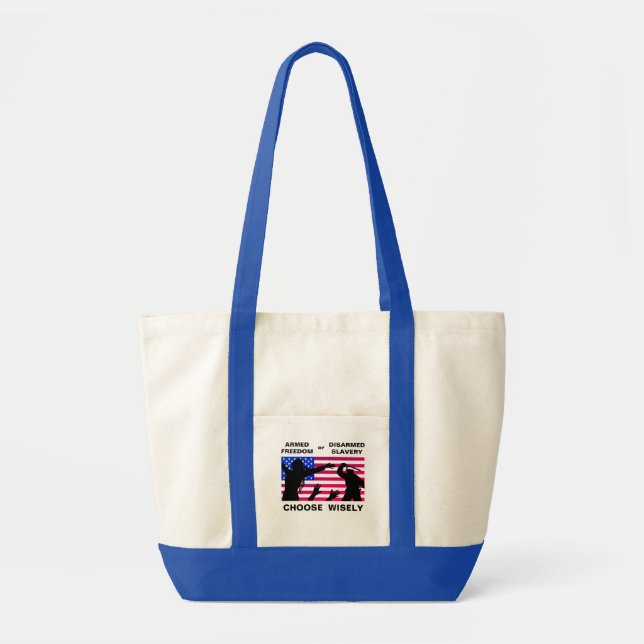 Armed Freedom Tote Bag Tragetasche (Vorne)