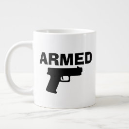 ARMED- UND POLITE-Jumbo-Tasse Jumbo-Tasse