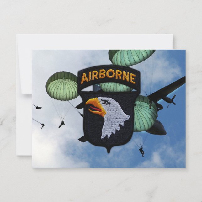 Armee 101. im Flugzeug schreiender Adlerpflaster (Vorderseite)