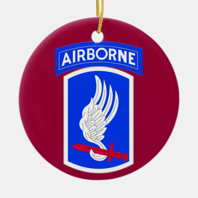 Armee 173. Brigade-Kampfteam Keramik Ornament (Vorne)