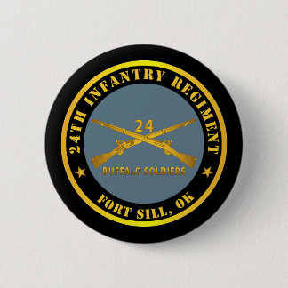 Armee - 24. Infanterie-Regime - Fort Sill, OK - Bu Button