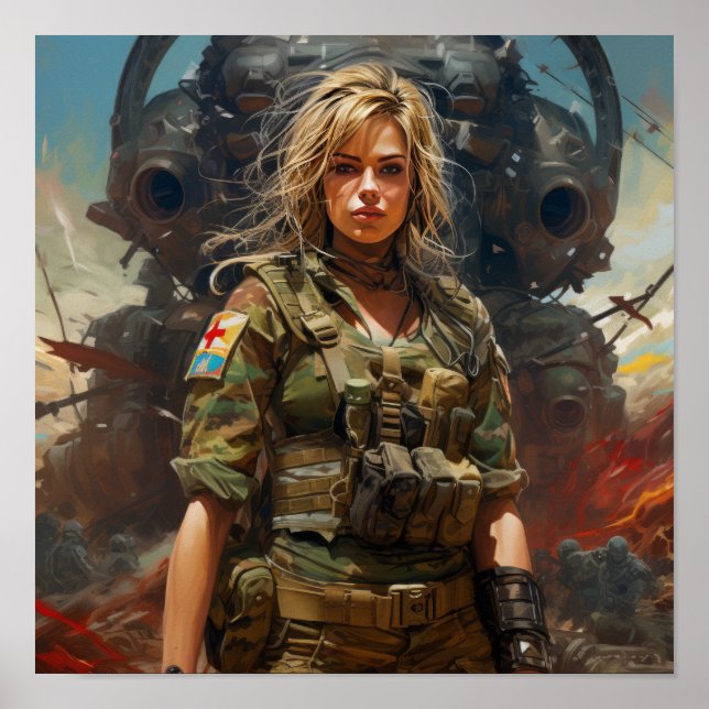 Armee 24 - Inspirierend Plakat für Militärenthusia (Vorne)