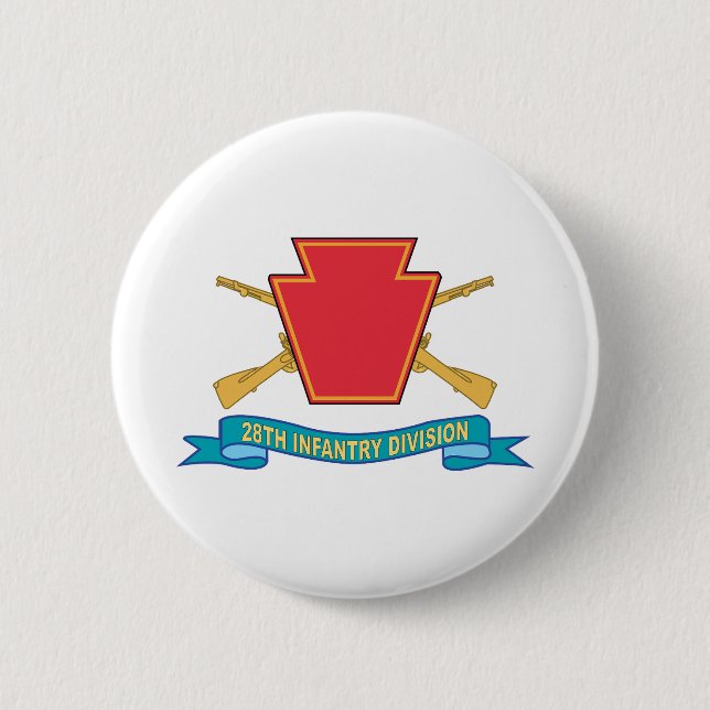 Armee - 28. Infanterieabteilung - w Br - SSI - Rib Button (Vorderseite)