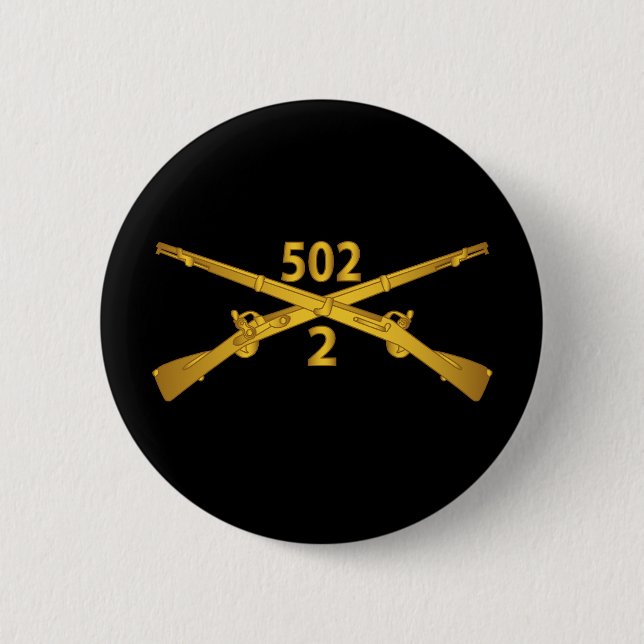 Armee - 2. Bn 502. Infanterie Regt - Infanterie Br Button (Vorderseite)