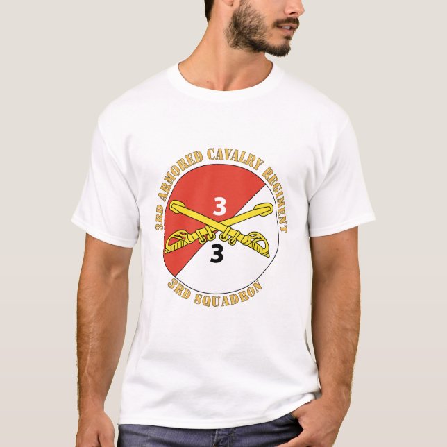 Armee - 3. Squadron - 3. Armored Cavalry Regiment T-Shirt (Vorderseite)
