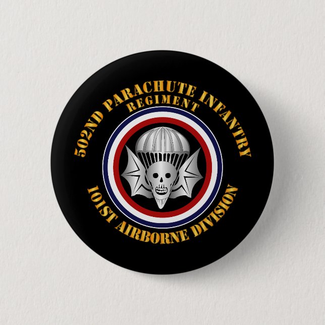 Armee - 502. PIR - 101. Im Flugzeug Abteilung Button (Vorderseite)