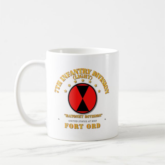 Armee - 7. Infanterieabteilung - Ft Ord.pn Kaffee  Kaffeetasse (Links)