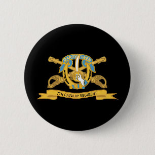Armee - 7th Cavalry Regiment w Br - Ribbon Button