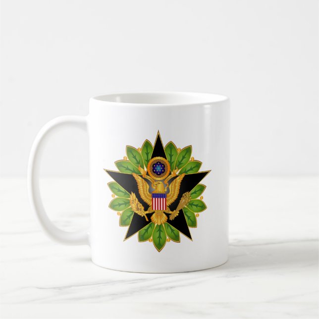 Armee - Armeestab - Abzeichen zwei TXT Kaffeetasse (Links)