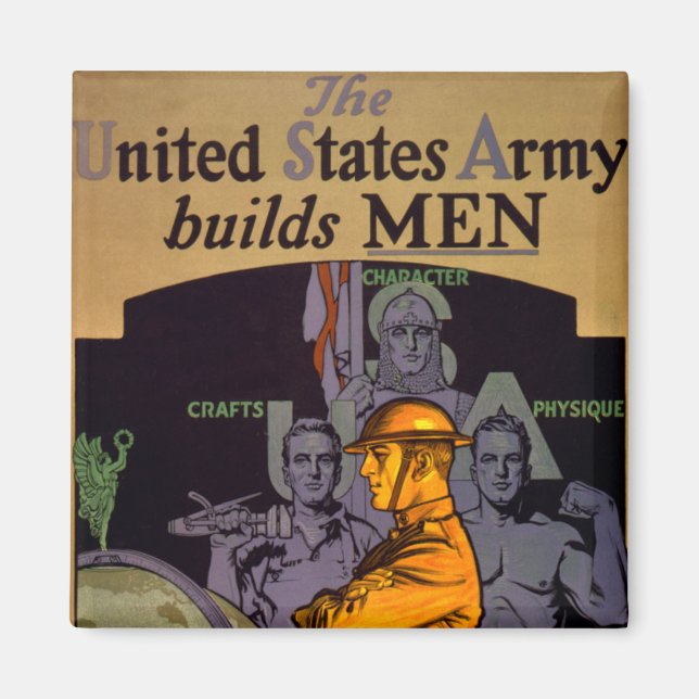 Armee baut MÄNNER Magnet (Vorne)