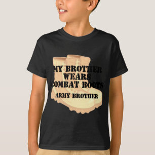 Armee-Bruder-Bruder-Wüsten-Kampf-Stiefel T-Shirt