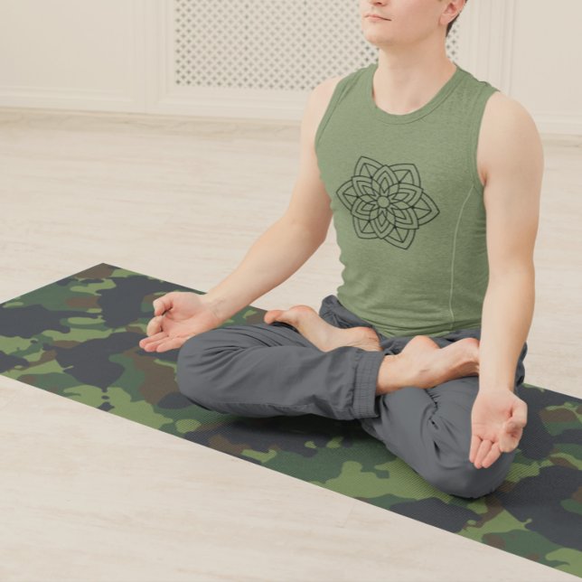 Armee Camouflage Green Brown Yogamatte (Von Creator hochgeladen)