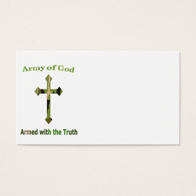 Armee der christlichen Produkte des Gottes (Vorderseite)