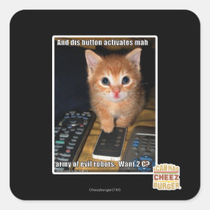 Armee der schlechten Roboter Quadratischer Aufkleber