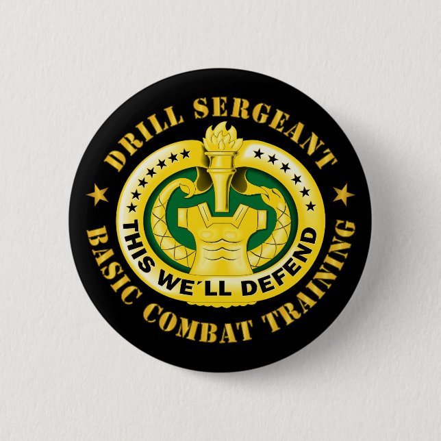 Armee - Drill Sgt Abzeichen - Armee der Vereinten  Button (Vorderseite)